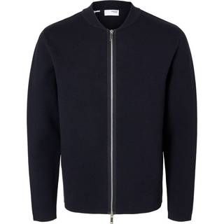 SLHMIKE LS KNIT BASEBALL ZIP CARDIG