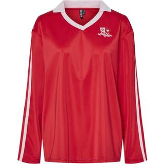 Pieces - Pcgrace Ls Polo - Bluser og skjorter til kvinder - Black - XS