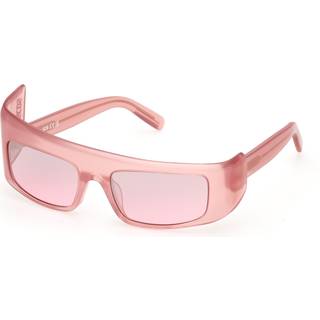 GCDS Unisex GD0043 75T Solbriller Acetat Fuchsia Bordeaux Geometrisk Normal