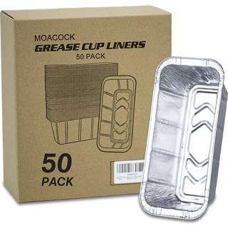 Moacock 50Pack Drip Pan kompatibel med Blackstone Griddles 28 & 36 & 30 & 22 & 17 inches Aluminium Folie Grill Grease Tray Griddle Tilbehør