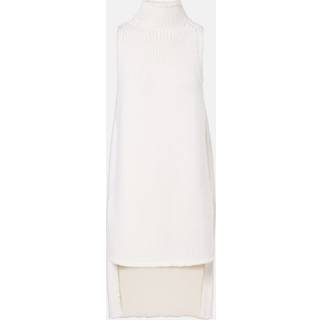 AlaÃ¯a Caped wool turtleneck top - white - S