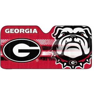 Fanmats 60007 NCAA Georgia Bulldogs Windshield Sun Auto Shade Sun Shield Sun Visor | Harmonika tri-fold til opbevaring | 59 """" X 29.5 """" Farverig