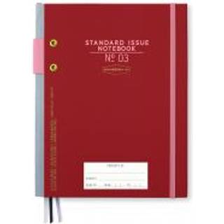 Designworks Ink Writing Book Standard Issue - Dark Red & Pale Pink - Notesbog