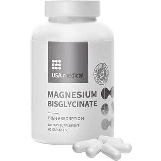 USA Medical - Magnesium Bisglycinate 60 kapsler