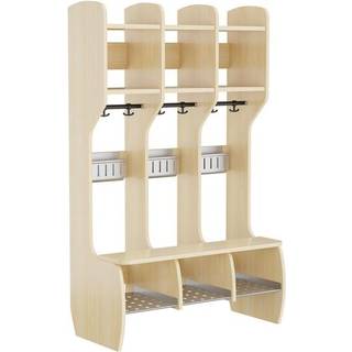 Garderobe Måns Hel 3 pladser, birk