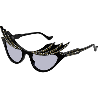 Gucci Kvinde GG1094S 001 Solbriller Acetat Sort Violet Cat Eye Normal