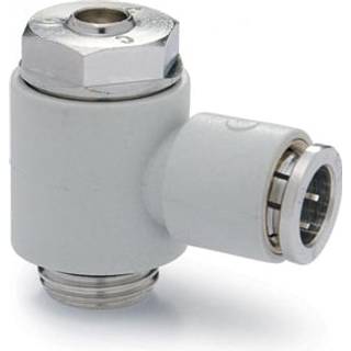 Plastic flow control valve -screw adj-bidirect-1/8 -8mm PSCO 604-1/8-8 FLOW-CONTROL VALVE