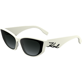 Karl Lagerfeld Kvinde KL6162S 105 Solbriller Acetat Hvid Cat Eye Normal Skygge