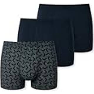 Schiesser Herren Shorts blau Baumwolle & Mix Geprintet
