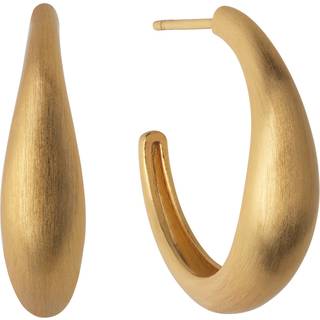 byBiehl - Ocean flow hoops i guldbelagt sølv, medium - 4-4202-gp