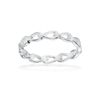 Scrouples - Sølv ring til barn med hjerter - 726272