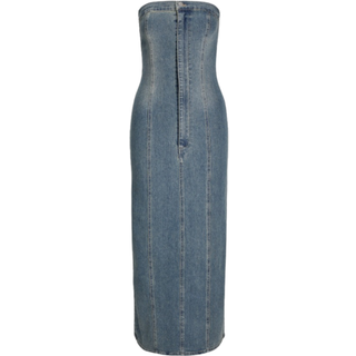 JJXX - Jxtinga Slim Denim Dress - Kjoler til hende - Medium Blue Denim - M