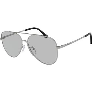 Emporio Armani EA2149D Asian Fit 304587 60 Solbriller Mænd Silver - Matte Silver - 60mm