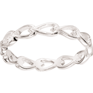 Scrouples - Sølv ring til barn med hjerter - 726272