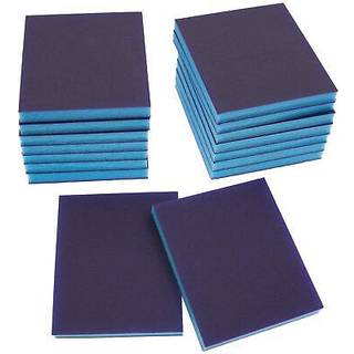 Bokwin 16pcs slibning af svamp 800-1000 korn vaskbare svampesandblokke våde og tørre slibningsblokke til plast træmetalmøbler (superfine klasse)