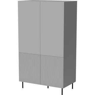 ASENSIO S-1 garderobe, lyseGrå / Sort