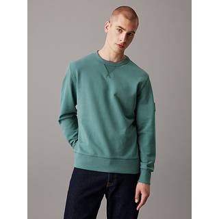 Cotton Terry Badge Sweatshirt - Blue - XXS