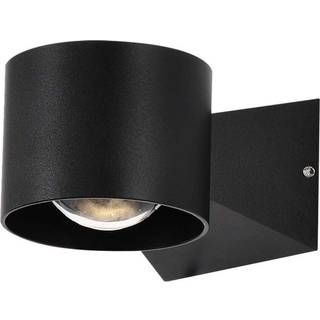 5W LED Væglampe - 3000K, Sort hus, IP65 - Kulør : Varm
