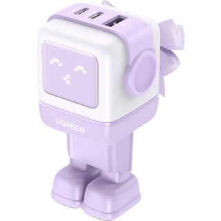 UGREEN Nexode Robot Oplader 3 ports - 65W - Lilla