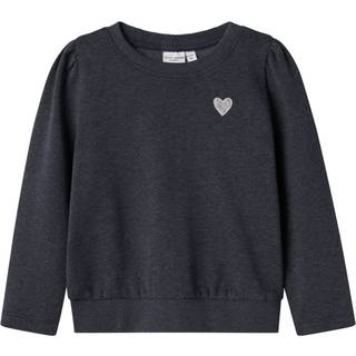 Name It Dark Sapphire Hjerte Sweatshirt