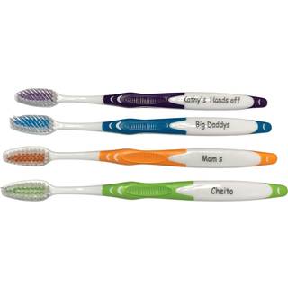 Personaliserede gave Personlige tandb?rster 4 Pack Manual Tandb?rste Voksne indgraveret