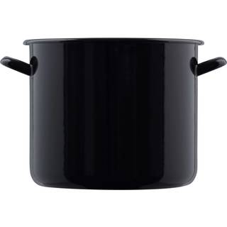 Riess Classic Riesen & Zwerge - Riese 24 cm / 8,0 L - Emaille - Weiß,Schwarz
