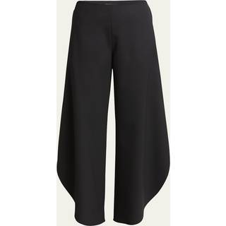 AlaÃ¯a Wool grain de poudre balloon pants - black - XL