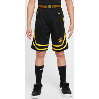 Golden State Warriors 2023/24 City Edition Nike Dri-FIT NBA Swingman-shorts til større børn - sort - L