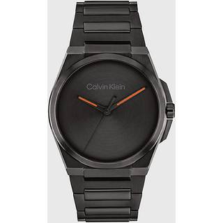 Minimal Integrated Link Bracelet Watch - Black - One Size