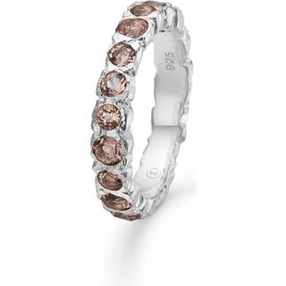 Studio Z - Rosy Creek sølv ring med aten af rosa zirkonia - 8147812