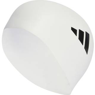 adidas 3-Stripes badehætte - White / Black - 1 størrelse