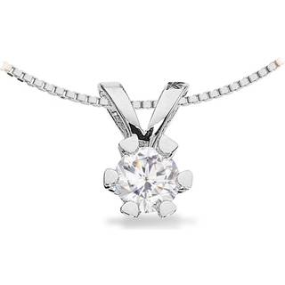 Vida vedhæng 8 kt. hvidguld med brilliant 0,25 ct.