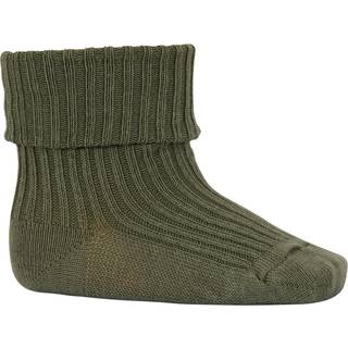 MP Denmark Baby rib ankelstrømpe - Olivine
