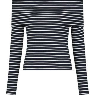 Lessy Stripe Bluse, Dark Navy, 34
