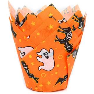 House of Marie, Tulipan Muffinsforme 36 stk - Scary Halloween