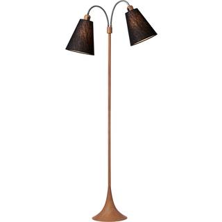 Fodgænger Gulvlampe - Trælook/Sorte - Nielsen Light