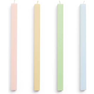 HAY Square Candle lys mix 4-pak Pastel