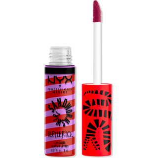 NYX Professional Makeup Beetlejuice Sandworm Swirl Glitrende læbeglans Skygge 03 Red 8 ml - 8 ml
