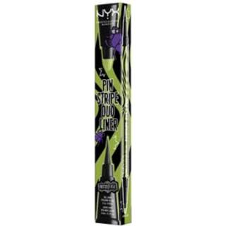 NYX Professional Makeup Beetlejuice Pinstripe Duo Liner Eyeliner 2-i-1 Skygge 03 Green Chrome 0,5 ml - 0,5 ml