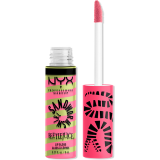NYX Professional Makeup Beetlejuice Sandworm Swirl Glitrende læbeglans Skygge 01 Pink 8 ml - 8 ml