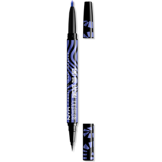 NYX Professional Makeup Beetlejuice Pinstripe Duo Liner Eyeliner 2-i-1 Skygge 02 Purple Chrome 0,5 ml - 0,5 ml