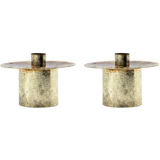 House Doctor Simb Lysestage 2-pak - Lysestager Jern Antique Brass - 204001008