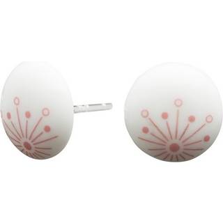 Nordahl Andersen - Porcelæn ørestikker med rosa grafik