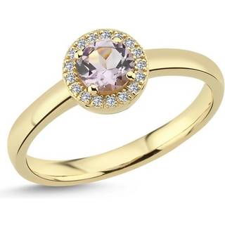 Nuran - Grace ring i 14 kt guld med ametyst og i alt 0,09ct