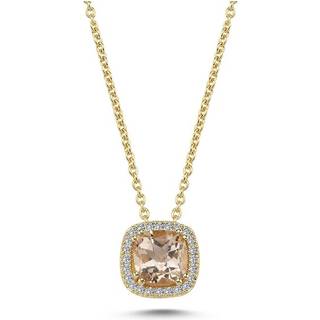 Nuran - Grace vedhæng i 14 kt guld med Morganit og i alt 0,12ct