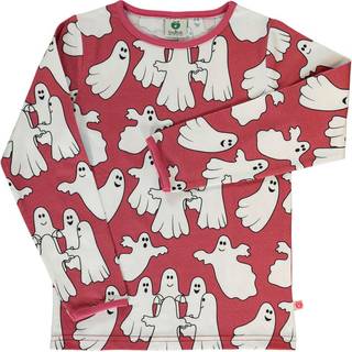 Småfolk Long-sleeved top with ghosts  Baroque Rose 2-3 Y  Lyserød  2-3 år  kvinde