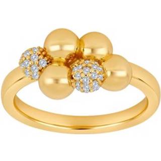 Joanli Nor - OLINANOR ring i forgyldt sølv med zirkonia