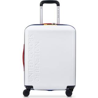 Delsey Paris x United Colors of Benetton United Kuffert med 4 hjul hvid