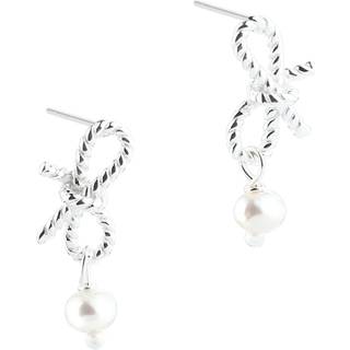 ROPE BOW PEARLS | SILVER
