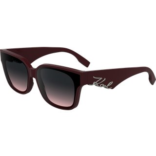 Karl Lagerfeld Kvinde KL6161S 601 Solbriller Acetat Bordeaux Grå Firkantet Normal Skygge